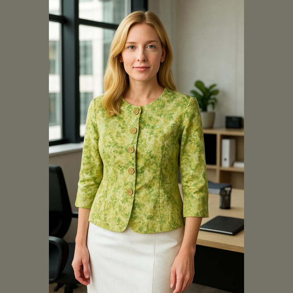 Green Button Down Shirt with Breathable Fabric